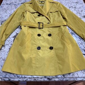 Anne Klein Mustard Trench Coat